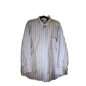 Enro mens dress shirt 18 -34 Big Natural Blend Oxford Striped